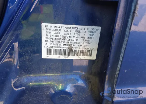 2010 Honda Fit Sport z USA, uszkodzony, nr VIN JHMGE8H46AC007975